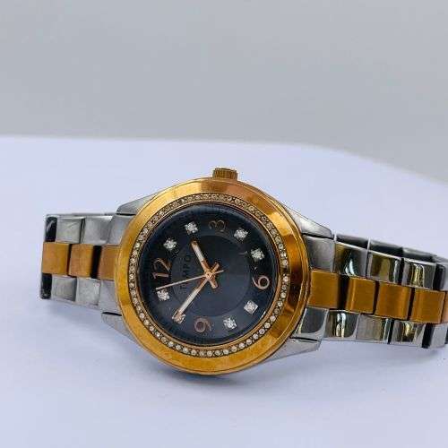 Two tone watch rose gold top